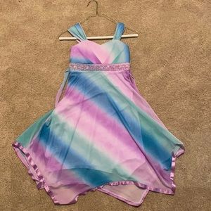 Size 10• Speechless Dress• Blue, teal, purple marbled